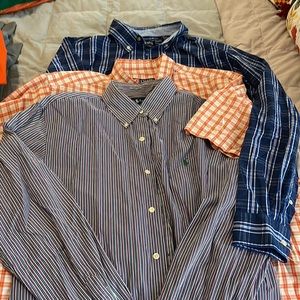 Button down shirt bundle of three